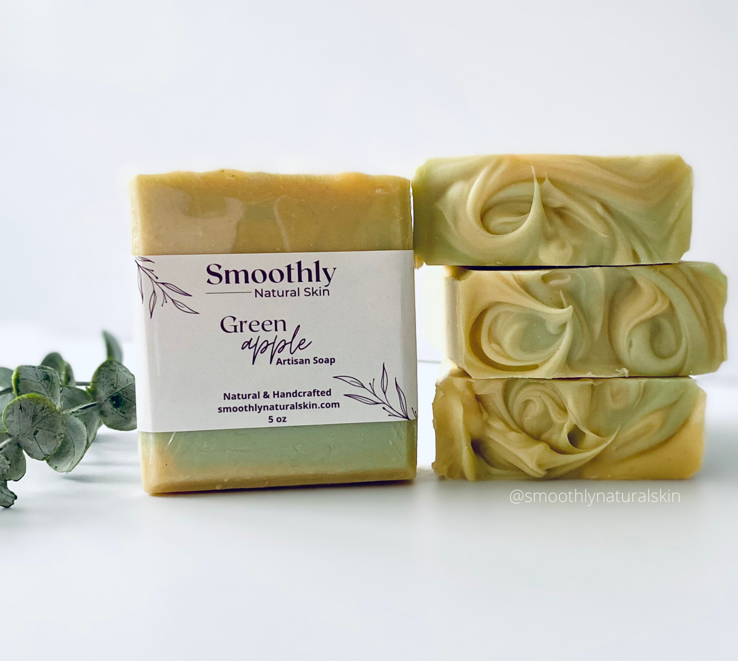 Green Apple Soap Bar | Handcrafted Soap Bar | Vegan Soap Bar