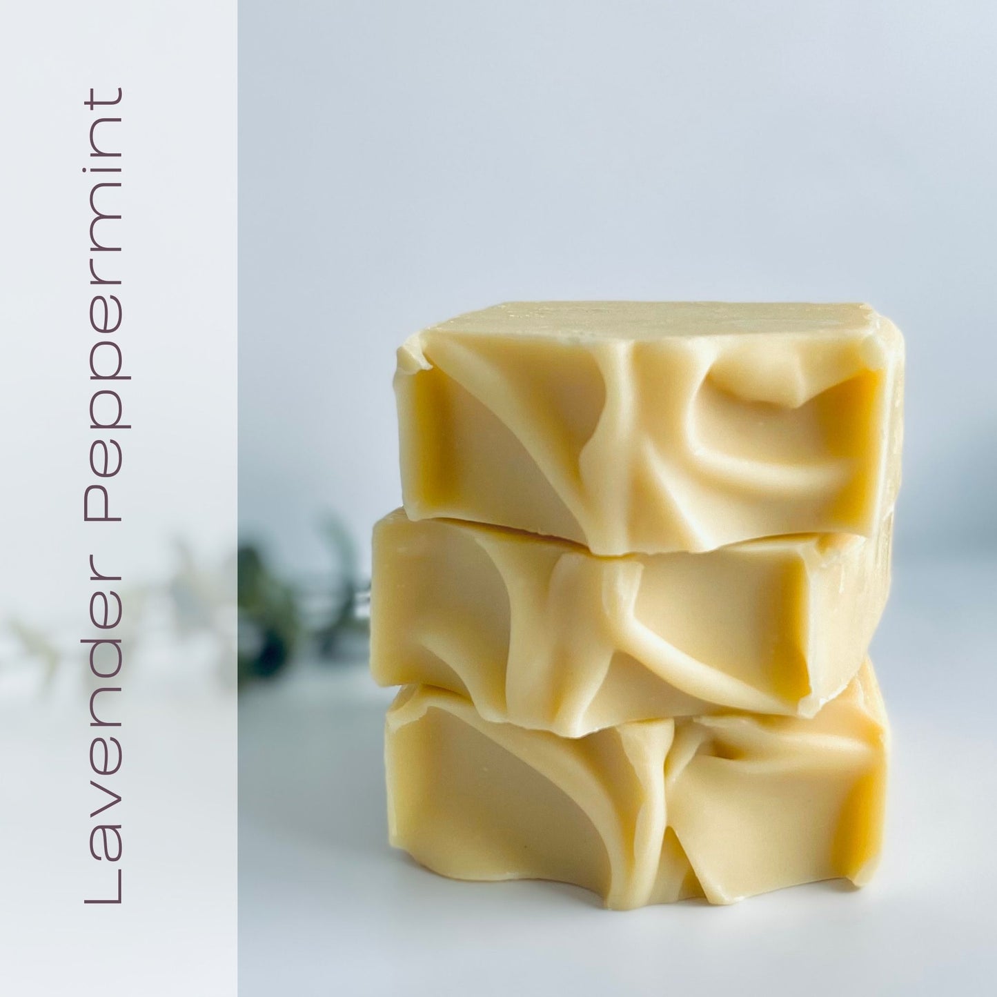 Lavender Peppermint Essential Oil Handmade Soap – Natural, Vegan, and Moisturizing Skincare Bar