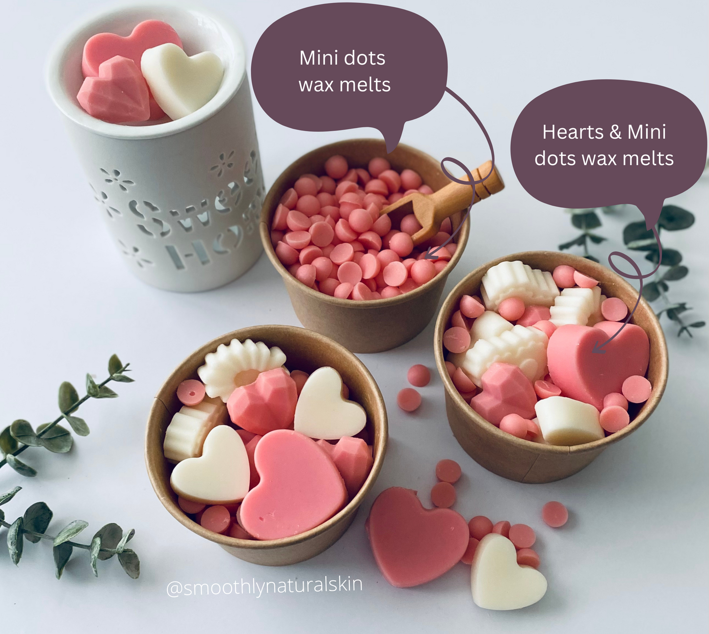 Hearts & mini dots wax melts