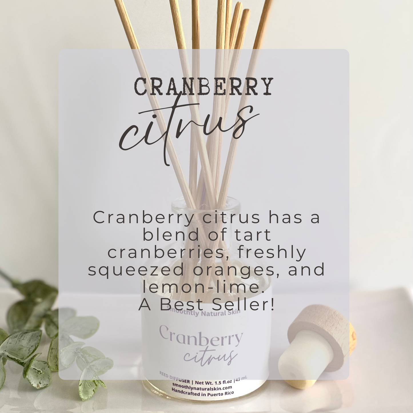 Reed diffuser | Cranberry Citrus