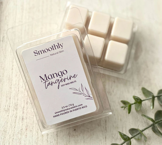 Mango tangerine has a tropical blend of mango mixed with zesty clementines and red raspberries blended with sweet vanilla. Just a perfect blend; it smells so good!