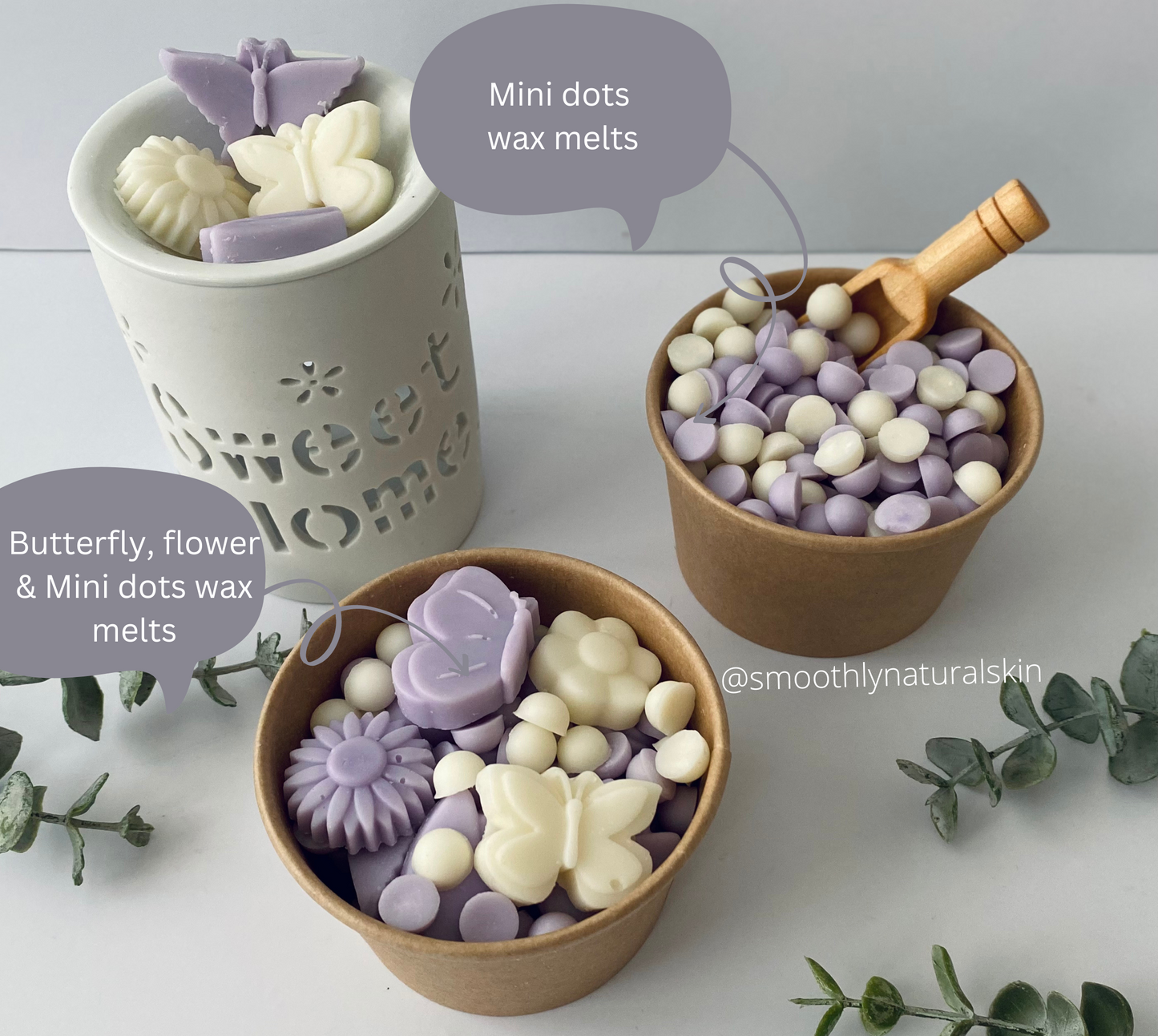 Flower, Butterfly  & Mini Dots Wax Melts